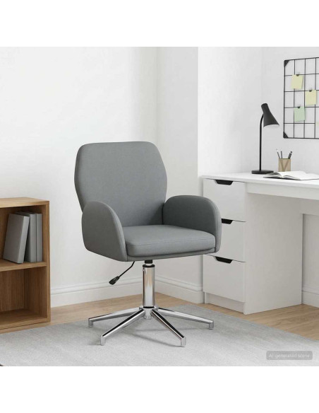 Sedia da scrivania girevole 54 x 58 x 90 cm Grigio Scuro