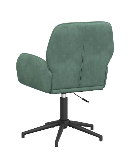 Sedie da scrivania girevoli 4 pz 54 x 55 x 90 cm Verde Mare