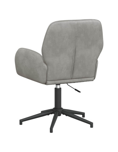 Sedie da scrivania girevoli 6 pz 54 x 55 x 90 cm Grigio Chiaro
