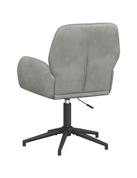 Sedie da scrivania girevoli 6 pz 54 x 55 x 90 cm Grigio Chiaro