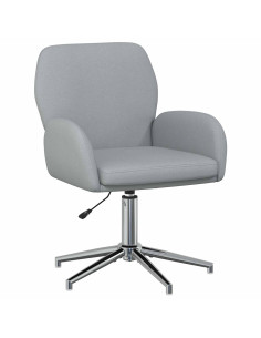 Sedia da scrivania girevole 54 x 58 x 90 cm Grigio Chiaro 2