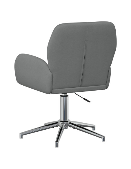Sedia da scrivania girevole 54 x 58 x 90 cm Grigio Scuro