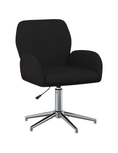Sedia da scrivania girevole 54 x 58 x 90 cm Nero Tessuto 2