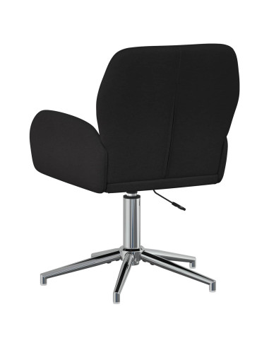 Sedia da scrivania girevole 54 x 58 x 90 cm Nero Tessuto