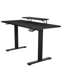 COUGAR CGR-E-STAR140 Scrivania Gaming Elettrica Altezza Regolabile 720-1170 mm con Supporto Monitor e Gancio per Cuffie Nero