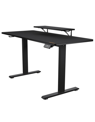 COUGAR CGR-E-STAR140 Scrivania Gaming Elettrica Altezza Regolabile 720-1170 mm con Supporto Monitor e Gancio per Cuffie Nero