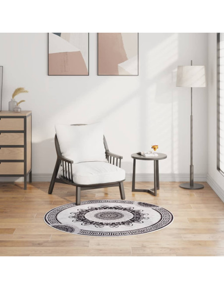 Tappeto Lavabile φ120 cm Multicolore Antiscivolo