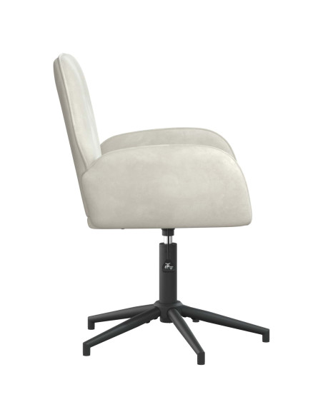Sedie da scrivania girevoli 4 pz 54 x 55 x 90 cm Crema Velluto