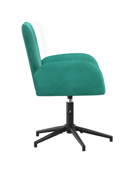 Sedie da scrivania girevoli 2 pz 54 x 55 x 90 cm Turchese