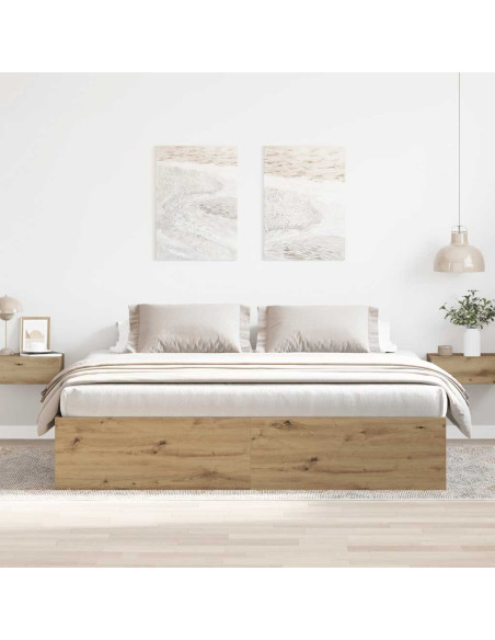 Giroletto senza Materasso Rovere Artigianale 180x200 cm