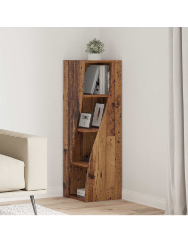 Mobile angolare Legno vecchio 32x32x102cm Legno multistrato