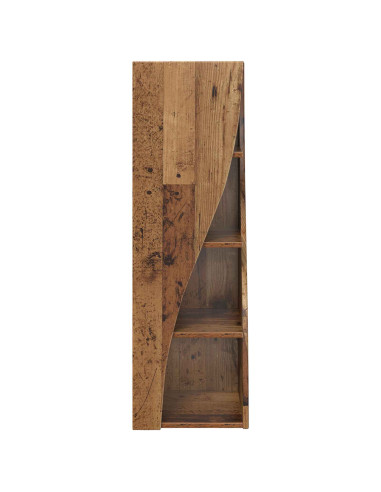 Mobile angolare Legno vecchio 32x32x102cm Legno multistrato