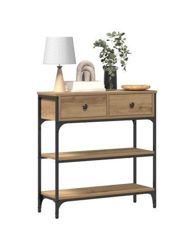 Tavolo consolle Rovere artigianale 72.5 x 25 x 75 cm