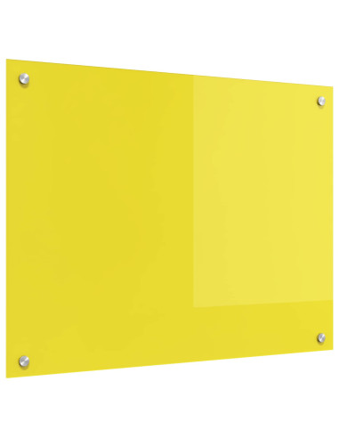 Schienale da cucina Giallo 80 x 60 cm vetro temperato
