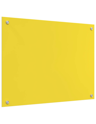Schienale da cucina Giallo 80 x 60 cm vetro temperato