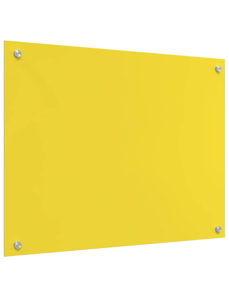 Schienale da cucina Giallo 80 x 60 cm vetro temperato