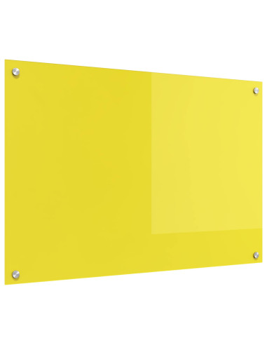 Schienale da cucina Giallo 90 x 60 cm vetro temperato