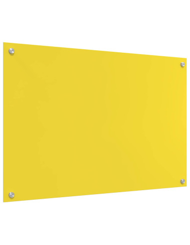 Schienale da cucina Giallo 90 x 60 cm vetro temperato