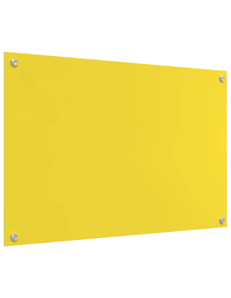 Schienale da cucina Giallo 90 x 60 cm vetro temperato