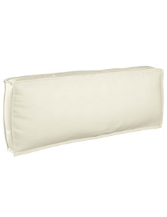 Cuscino Crema 120 x 40 x 12 cm Tessuto Oxford