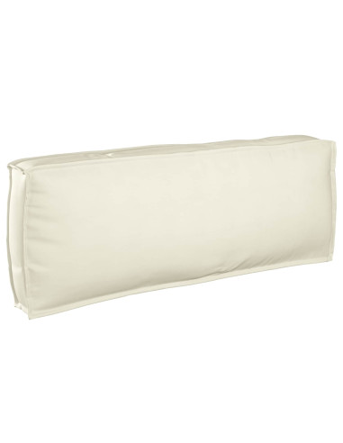 Cuscino Crema 120 x 40 x 12 cm Tessuto Oxford