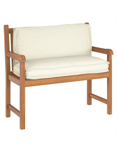 Cuscino Crema 120 x 40 x 12 cm Tessuto Oxford