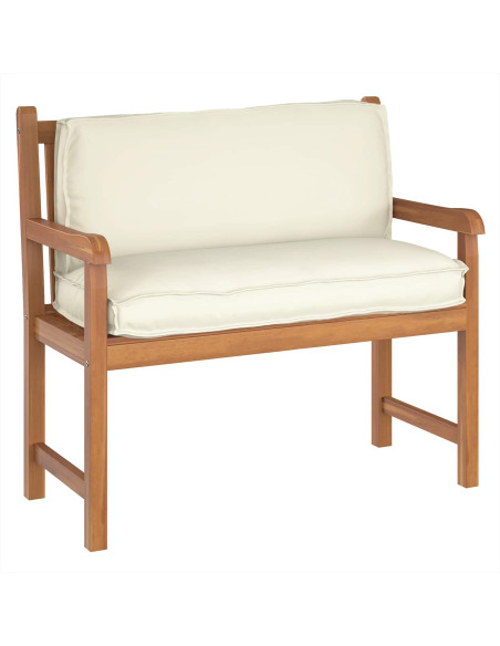 Cuscino Crema 120 x 40 x 12 cm Tessuto Oxford