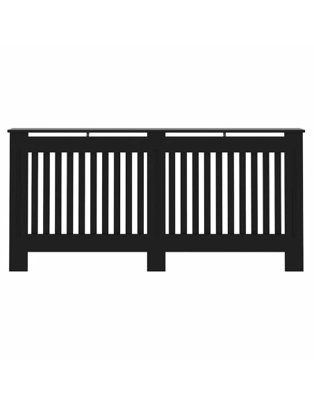 Copertura per radiatori 2 pcs Nero 172 x 19 x 81,5 cm