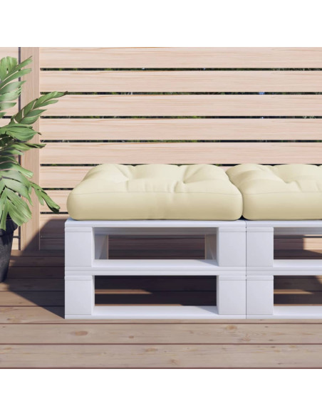 Cuscino per Pallet Sabbia 58x58x10 cm in Tessuto