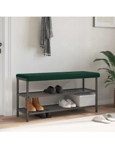 Cuscino per panchina Velluto (V) Verde Scuro Profondità 35 cm