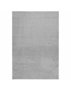 Tappeto Soffice a Pelo Corto 160x230 cm Antiscivolo Grigio 2