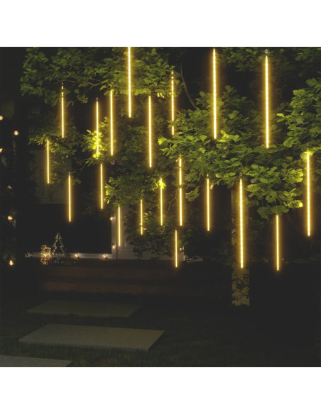 Luci Meteoriche 20 pz 50cm Bianco Caldo 720 LED Interni Esterni
