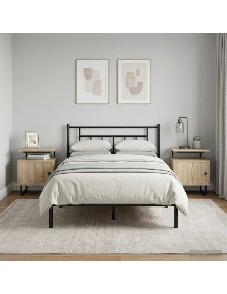 Armadio da Notte 2 pz Rovere Sonoma Legno ingegnerizzato