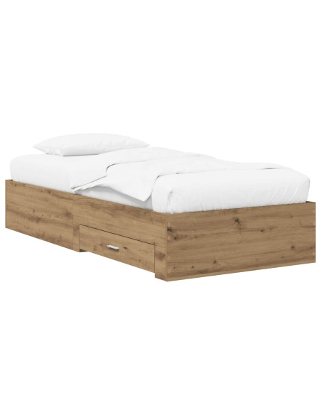 Telaio del letto con storage Rovere Artigianale 80 x 200 cm