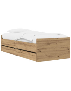 Telaio del letto con storage Rovere Artigianale 80 x 200 cm