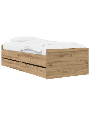 Telaio del letto con storage Rovere Artigianale 80 x 200 cm