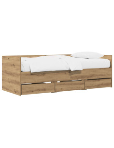 Telaio del letto con storage Rovere Artigianale 80 x 200 cm