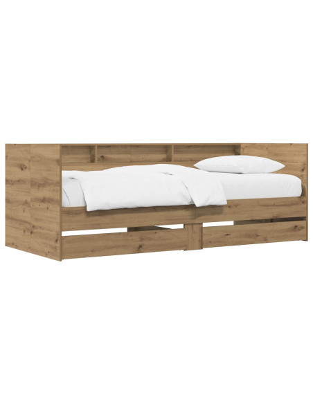 Telaio del letto con storage Rovere Artigianale 80 x 200 cm
