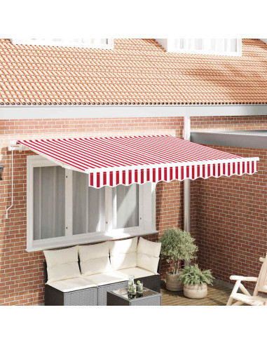 Telo di ricambio per tenda da sole Rosso e Bianco 2,5 x 2 m