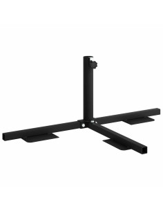 Telaio Base per Parasol a Mezza Nero Acciaio for 32-38 mm Pole 2