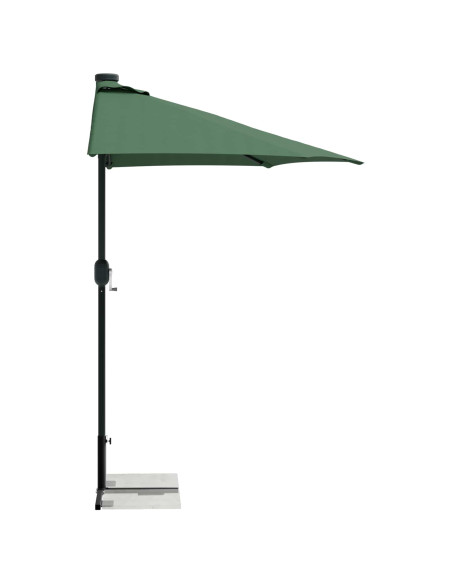 Telaio Base per Parasol a Mezza Nero Acciaio for 32-38 mm Pole