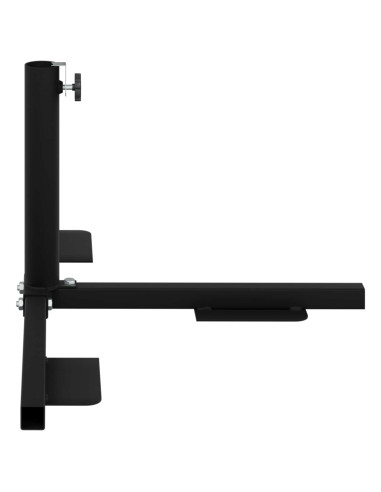 Telaio Base per Parasol a Mezza Nero Acciaio for 32-38 mm Pole