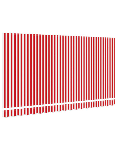 Telo di ricambio per tenda da sole Rosso e Bianco 4 x 2 m