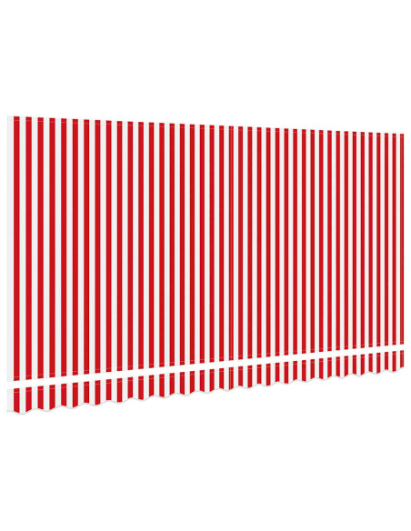 Telo di ricambio per tenda da sole Rosso e Bianco 4 x 2 m