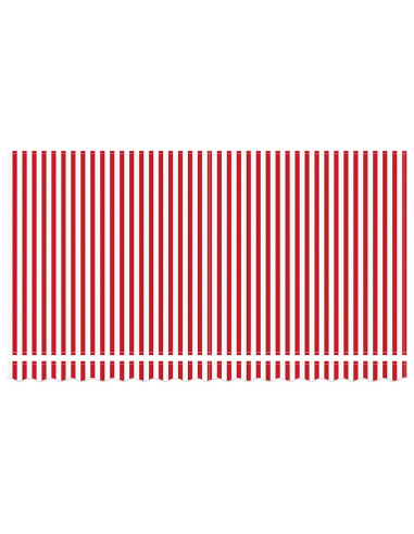 Telo di ricambio per tenda da sole Rosso e Bianco 4 x 2 m