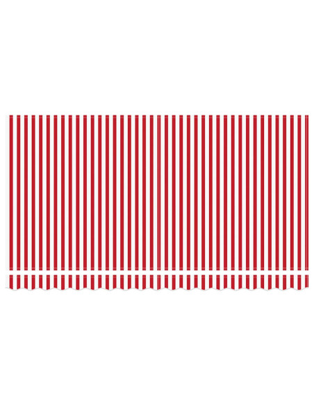 Telo di ricambio per tenda da sole Rosso e Bianco 4 x 2 m