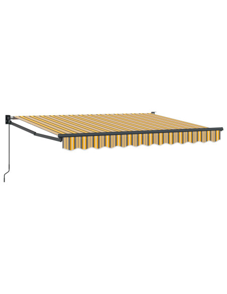 Tenda retrattile Giallo, Grigio e Bianco 3 x 2 m