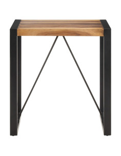 Tavolo da Pranzo 70x70x75 cm in Legno Massello di Acacia