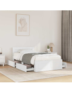 Struttura letto con testata Bianco 80 x 200 cm