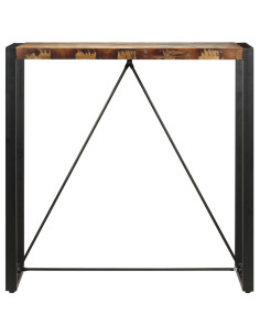 Tavolo da Bar 110x60x110 cm in Legno Massello di Recupero